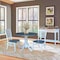 International Concepts Round 42 in. Dual Drop Leaf Dining Table with 2 Ladderback Chairs - 3 Piece Dining Set, 42 in W K05-42DP-C310P - alternate 5